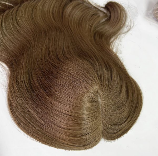 Silk Top Hair Toppers for Women – Asha, 100% Virgin Human Hair, Natural Volume, and Seamless Coverage