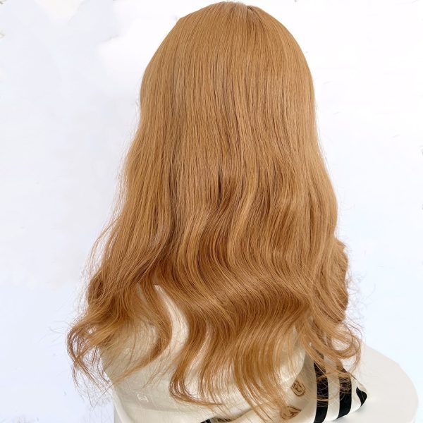 Scarlet Red 8x8 Silk Hair Topper – Vibrant Red, 100% Virgin Human Hair with Natural Scalp Effect