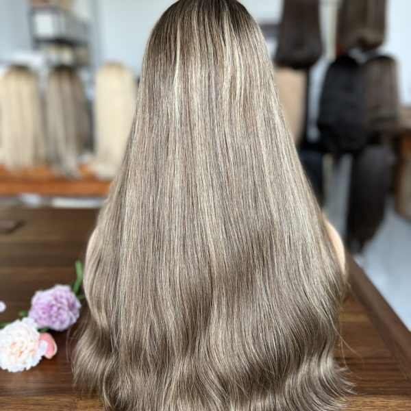 Customized wig in hair color blend #4/6/8/16, 100% virgin human hair, must-have style